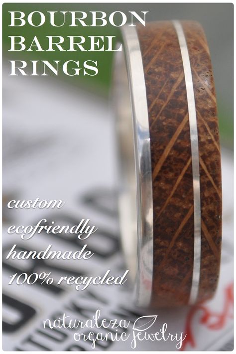 Wedding rings for the bourbon lover, handmade with reclaimed Kentucky bourbon barrels.  . . . #bourbonlove #bourbon #kentucky #woodweddingrings #uniqueweddingrings #woodring #reclaimed #bourbonbarrel #bourbonlover Wood Wedding Rings, Wood Wedding Bands, Barrel Wedding, Blush Jewelry, Tattoo Wedding Rings, Wood Wedding Ring, Wood Wedding Band, Barrel Rings, Kentucky Bourbon