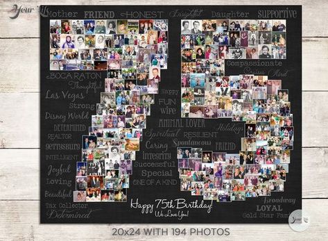 75th Birthday Decorations, 75th Wedding Anniversary, Happy 75th Birthday, 75th Birthday Parties, 75th Birthday Gifts, Graduation Poster, Focus Images, Collage Foto, Honeymoon Photos