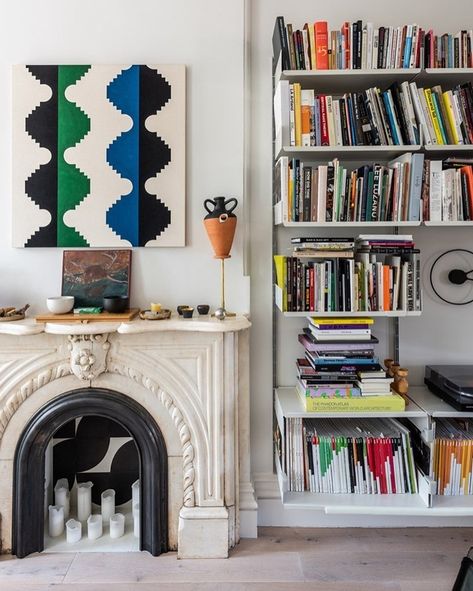 The House that Lars Built (@houselarsbuilt) • Instagram photos and videos Vintage Modern Living Room, Parlor Floor, Clinton Hill, Pale Wood, Encaustic Cement Tile, Pierre Jeanneret, Pendant Light Design, Neutral Palette, Design Within Reach