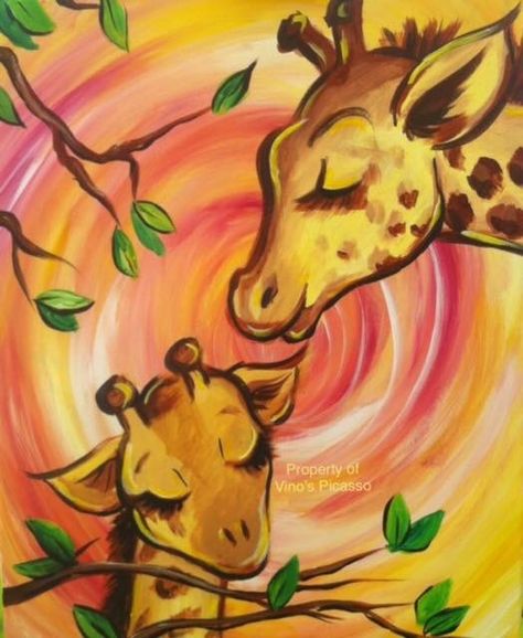 Giraffe Painting Ideas, Acrylic Animal Paintings Easy, 3 Piece Acrylic Painting, Inspiration Artwork, Acrylic Painting Inspiration, Christmas Easy, Acrylic Painting Ideas, Painting Background, Color Acrylic