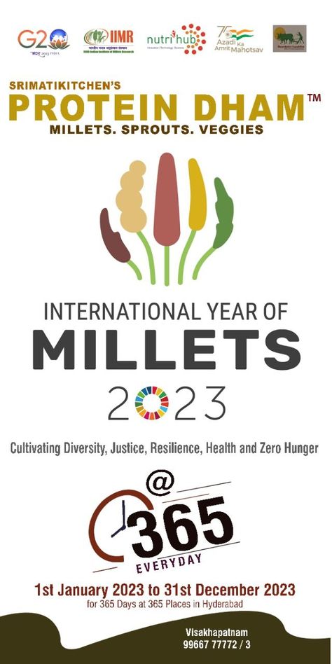 INTERNATIONAL YEAR OF MILLETS 2023
#milletfood #proteindham #ragijawa #mixmilletidly
#Ragijawa #organicfood #ragidly #vizag #visakhapatnam #vizagbeach #streetfood #vizagstreetfood #srimatikitchen
Bulk Order - More details
Contact : 9966777772 / 3
http://proteindham.org International Year Of Millets, Acrylic Rangoli, Best Hair Brush, Visakhapatnam, Poster Drawing, Food Science, Millet, Protein Foods, Bulk Order