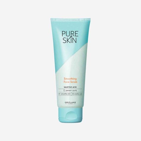 Scrub Wajah, Oriflame Beauty Products, Pure Skin, Skin Scrub, Smooth Face, Enlarged Pores, Media Images, Face Scrub, Skin Care Acne