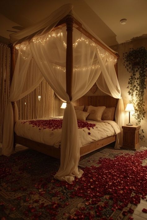 bedroom ideas | bedroom decor | bedroom furniture | bedroom wall decor | bedroom decor ideas  bedroom design bedrooms bedroom ideas for small rooms bedroom inspiration bedroom decoration bedroom inspirations bedroom inspo bedroom decorating ideas bedroom ideas for couples bedroom makeover bedroom decorating bedroom wall art bedroom light bedroom lighting bedroom ideas master bedroom idea bedroom idease bedroom art bedrooms decor Bedroom Romantic Couple Pic, Bedroom For Couples, Bedrooms For Couples, Fancy Bedroom, Wedding Bedroom, Dreamy Decor, Cozy Fall Bedroom, Luxurious Bedding, Romantic Bed