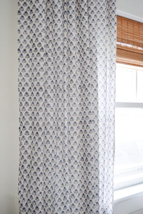 Diy Block Print, Block Print Curtains, Print Curtains, Diy Blocks, Printed Curtains, Block Printing Fabric, House On A Hill, All White, Comfort Zone