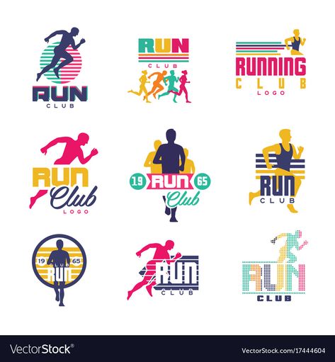 Running Symbol, Sport Club Logo, Marathon Logo, Sports Brand Logos, Running Logo, Logo Club, Sports Design Ideas, Marathon Shirts, Pet Logo