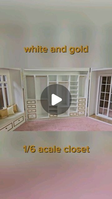 Dollhouse Walk In Closet, Dollhouse Closet, Doll Closet, Dollhouse Ideas, Instagram White, Barbie Diy, Walk In Wardrobe, Room Box, Crafts Ideas