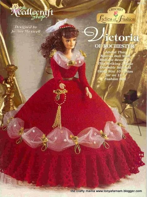 Doll Wedding Dress Pattern, Habit Barbie, Doll Wedding Dress, Crochet Barbie, Crochet Ball, Crochet Doll Dress, Crochet Barbie Clothes, Wedding Dress Patterns, Barbie Clothes Patterns