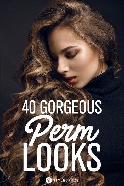 Permanent Perm Hair, Different Perms For Women, Different Perm Curls Long Hair, Types Of Perms Medium Mid Length, Modern Perm Long Hair, Beachy Perm, Medium Length Permed Hair, Perm Hairstyles For Women, Before And After Perm