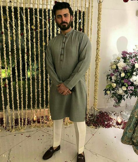 Fawad Khan Kurta, Fawad Khan, Wedding Kurta For Men, Indian Groom Wear, Wedding Dresses Men Indian, Kurta Pajama Men, Gents Kurta Design, Gents Kurta, Kurta Men