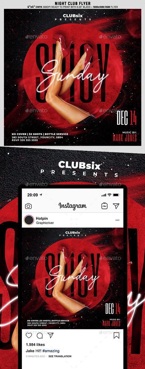 Night Club Party Flyer #girlsnightout #girlsnight #clubflyer #nightclub #nightclubflyer #event #partyflyer #flyertemplate #club #flyerdesign #poster #instagram #promotion #eventflyer #vip #birthday #ladiesnight #print #printing #clubpromoter #promoter #sexy #graphicriver #instagram #invitation Nightclub Flyer Design, Disco Flyer, Nightclub Poster, Nightclub Names, Instagram Invitation, Club Posters, Night Club Party Flyer, Club Party Flyer, Creative Book Covers