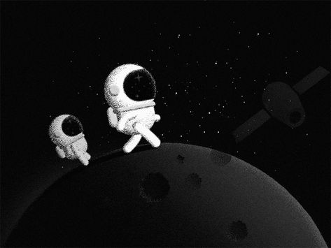 Astronaut Animation, Moon And Astronaut, Outer Space Videos, Chill Wallpaper, Space Animation, Funny Pick, Lovely Good Night, Astronaut Wallpaper, Space Artwork