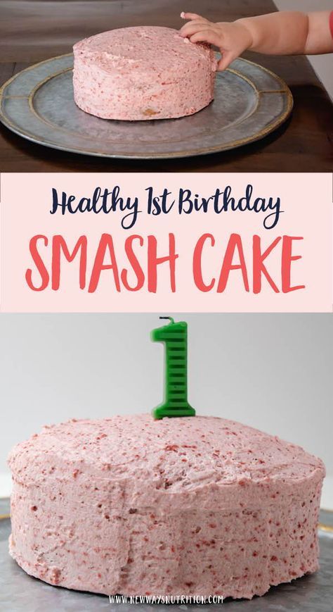 Healthy Smash Cake, 1st Birthday Smash Cake, Healthy Birthday Cakes, Smash Cake Recipes, Healthy Birthday, Birthday Smash Cake, Baby Cake Smash, Cake Vegan, Baby Snacks