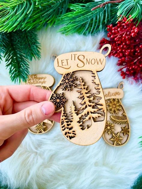 PresetsKaterinaShop - Etsy Cnc Laser Projects Ideas, Lightburn Laser Projects Free, Laser Cut Ornaments Christmas, Laser Engraving Christmas Ideas, Laser Cut Christmas Ideas, Christmas Laser Ideas, Laser Svg Files, Laser Christmas Ideas, Laser Projects To Sell