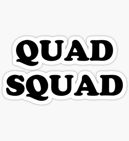 Quad Squad, Stickers Redbubble, Stickers For Sale, Quad, Sticker Design, Water Bottles, Original Designs, Origami, Memes