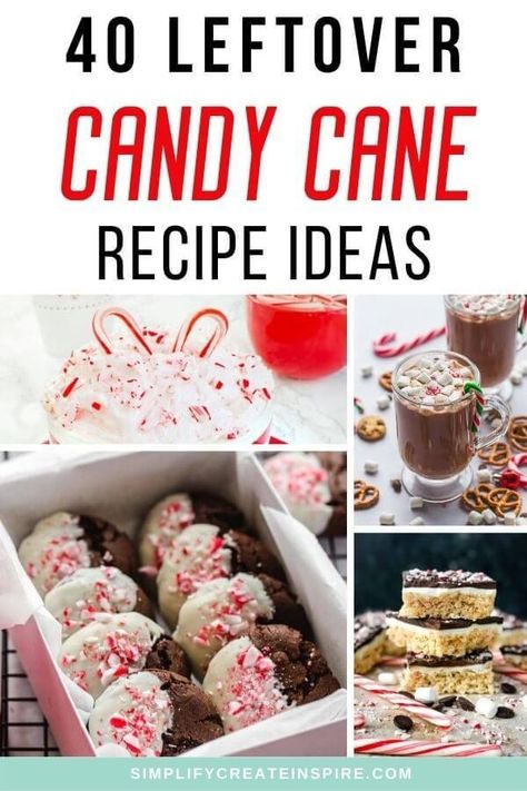 Candy Cane Desserts, Candy Cane Recipes, Candy Cane Brownies, Leftover Candy Canes, Cookies Candy Cane, Candy Cane Dessert, Candy Cane Recipe, Peppermint Cake, Peppermint Sugar Cookies