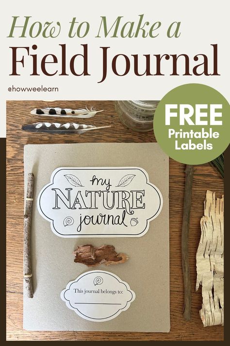 Forest School Activities, Field Journal, Nature School, Labels Printables Free, Happy Earth Day, Spring Crafts For Kids, Homeschooling Ideas, Nature Walk, Outdoor Classroom