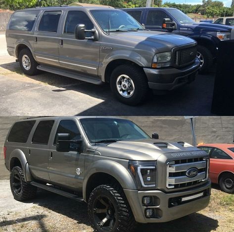 Ford Excursion Conversion, Custom Ford Excursion, Excursion Ford, Lifted Excursion, Ford Excursion Off Road, Ford F250 Super Duty Diesel Trucks, Ford Trucks For Sale, Ford Excursion Diesel, Lifted Dentside Ford