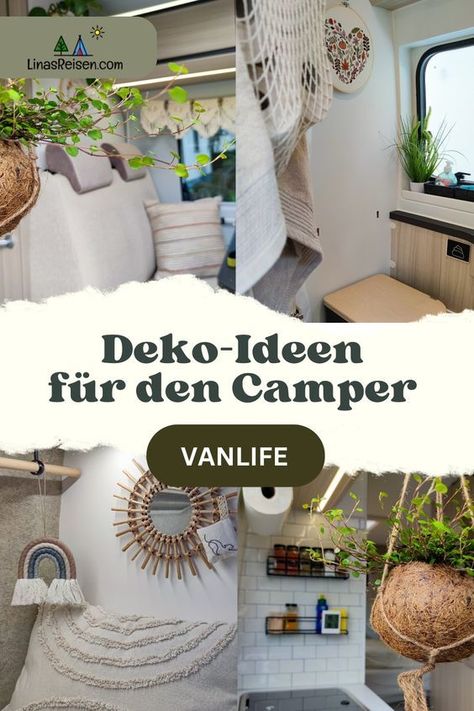 In unserem Blogbeitrag zeigen wir die einige unserer Dekorations Ideen, um den Camper oder das Wohnmobil zu dekorieren. 🚐 🌿 T4 Camper, Camper Organization, Trailer Life, Vw T4, Camper Life, Van Camping, Hiking Trip, Camping Hacks, Camper Van