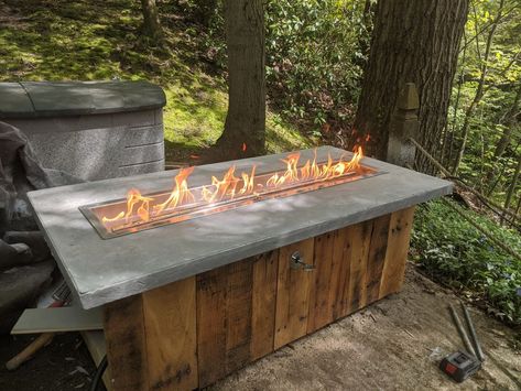 Diy Gas Fire Pit, Fire Pit Insert, Outdoor Torches, Custom Backyard, Deck Fire Pit, Outdoor Fire Table, Outdoor Fire Pit Table, Fire Pit Ring, Fire Pit Kit