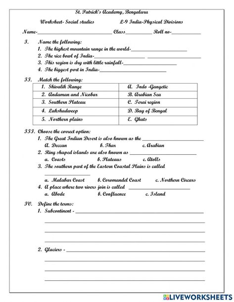 Compass Directions, Geography Worksheets, Worksheets For Grade 3, Cardinal Directions, Continents And Oceans, Division Worksheets, Physical Features, Exam Papers, Science Project