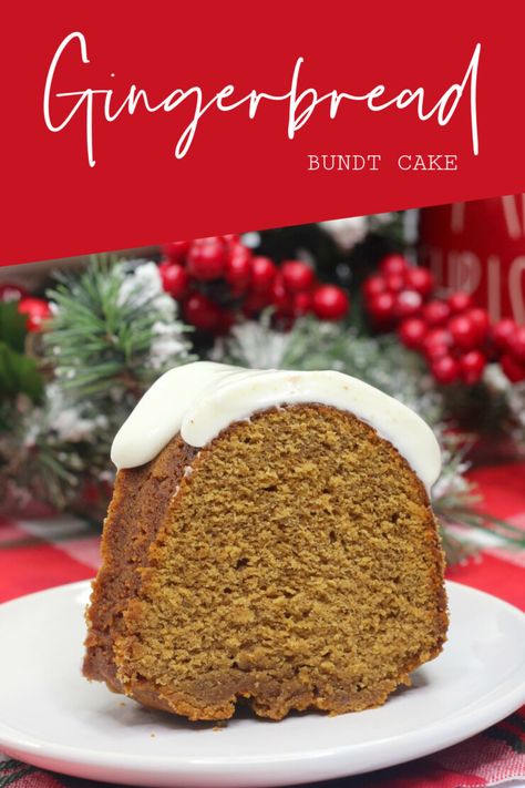 Winter Bundt Cake Recipes, Gingerbread Bundt Cake Recipes, Mini Cranberry Cheesecake, Old Fashioned Gingerbread Recipe, Bundt Cake Mix, Gingerbread Bundt Cake, The Best Cream Cheese Frosting, Best Cream Cheese Frosting, Gingerbread Recipes