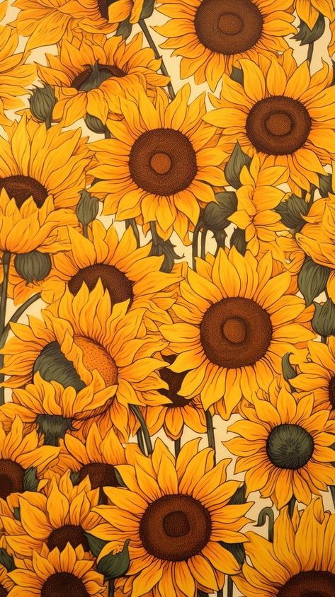 Iphone Wallpaper Autumn, Sunflower Illustration, Wallpaper Autumn, Sunflower Images, Creative Backdrops, Pastel Design, Sunflowers Background, Sunflowers And Daisies, Sunflower Pictures