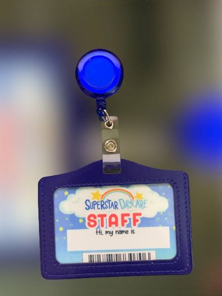 Fnaf Superstar Daycare, Daycare Pick Up Pass Fnaf, Fnaf School Supplies, Daycare Pass Fnaf, Fnaf Daycare Aesthetic, Superstar Daycare Pass Fnaf, Fnaf Security Badge, Fazer Blast Fnaf, Security Breach Merch