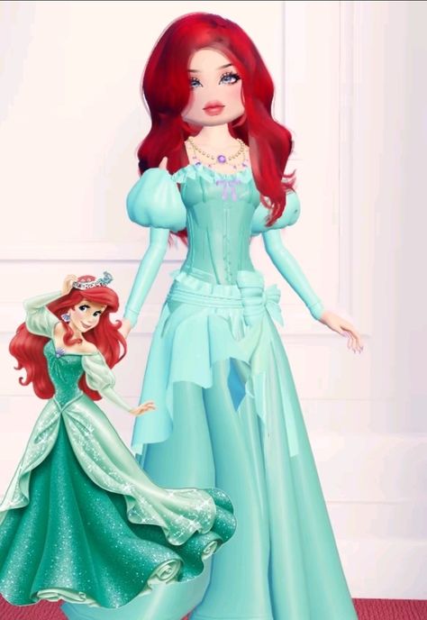 Ariel Dti Outfit, Dti Outfits Disney Princess, Dress To Impress Creative Outfits, Princesses Dress To Impress, Dress To Impress Outfits Disney, Dress To Impress Outfits Princess, Princess Outfit Dress To Impress, Dti Outfits Princess, Princess Dti Ideas