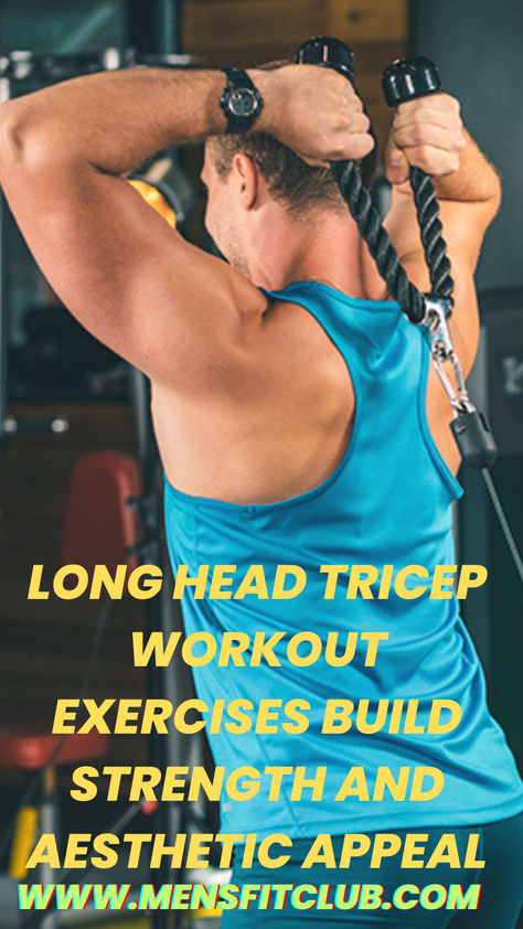 Discover the best long head tricep workout exercises to build stronger, more defined arms. These targeted movements focus on isolating the long head of the tricep to improve size and strength. Perfect for anyone looking to add variety to their arm day routine and maximize tricep development. Cable Tricep Workout, Head Workout, Dumbbell Tricep, Exercises Women, Tricep Exercises, Tricep Workout, Build Strength, Triceps Workout, Mens Fitness