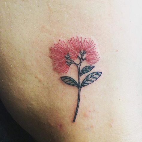 Pohutakawa Tattoo, Ohia Lehua Tattoo, Lehua Tattoo, Aotearoa Tattoo, Pohutukawa Tattoo, Tattoo Giveaway, Pohutukawa Tree, Arizona Tattoo, Grandma Tattoos