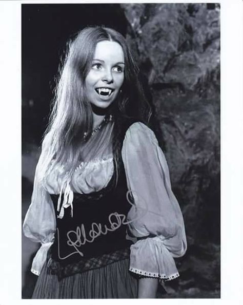 Autographed photo of Lalla Ward in "Vampire Circus" 1972. Lalla Ward, Vampire Circus, Hammer Horror Films, Doctor Who Companions, Female Vampire, Photography Movies, Hammer Films, Roxy Music, Vampire Girls