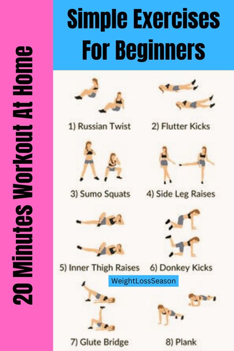 20 Minute Workout At Home for Beginners, Weight Loss Workout, Easy Exercises For Weight Loss At Home 20 Minute Workout At Home, Volume Low Calorie Meals, High Volume Low Calorie Meals, High Volume Low Calorie, Low Calorie Meals, Workout Easy, Easy Exercises, Calorie Meals, 20 Minute Workout