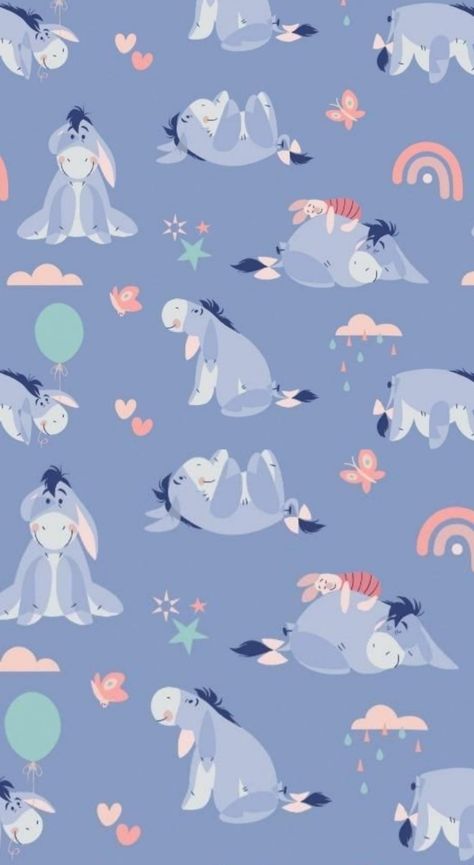 Cute Eeyore Wallpaper Aesthetic, Poodle Cartoon Wallpaper, Eeyore Lockscreen, Winnie The Pooh Eeyore Wallpaper, Eeyore Phone Wallpaper, Eore Winnie The Pooh Eeyore Wallpaper, Eeyore Wallpaper Iphone Aesthetic, Eeyore Background, Eore Winnie The Pooh Eeyore