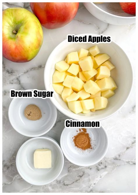 These easy cinnamon microwave apples can be made in about 5 minutes from start to finish. Healthy Apple Pie Filling, Apple Cinnamon Bites, Microwave Baked Apples, Cinnamon Snack, Microwave Apples, Apple Cinnamon Recipes, Easy Microwave Recipes, Apple Brown Sugar, Baked Apple Recipes