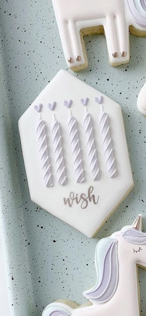 Birthday Candles Cookies Decorated, Tshirt Cookie Decorated, Happy Face Cookies Royal Icing, Birthday Cookies Decorated, Birthday Candle Cookies, Flooded Cookies, Decorator Cookies, Candle Sugar Cookies, Cookie Gift Packaging