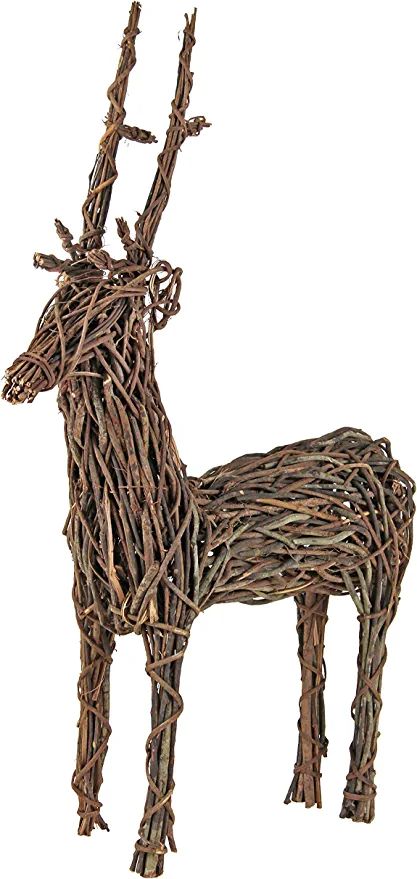 Amazon.com : Garden Elements Rustic Grapevine Standing Deer, 24x8x36 : Patio, Lawn & Garden Blow Up Christmas Decorations, Deer Decor, Deer Family, Family Decor, Garden Elements, Christmas Garden, Garden Statue, Outdoor Statues, Fashion Figures