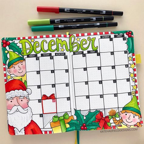 2023 Bujo, Journal December, Bullet Journal Christmas, December Bullet Journal, Grid Journal, Harry Style, Bullet Journal Cover Ideas, Christmas December, Grid Journals