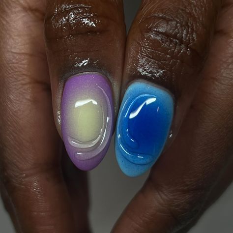 🧬 mixed // auras ˚ʚ♡ɞ˚biab level 3˚ʚ♡ɞ˚ inspo: @innerbloom.nails • @gelcolondon - AIMZ10 for 10% off! • @oneair_professional 🏷 #nails #eastldnnails #londonnails #gelxnails #biabnails #nailart #nailinspo #airbrushnails #3dnaildesigns #3dnails #summernails #nailtrends #auranails Aura 3d Nails, Airbrush Nails Designs, Innerbloom Nails, Blue Aura Nails, Nail Designs Easy Diy, 3d Nail Designs, Aura Nails, Blue Aura, Airbrush Nails