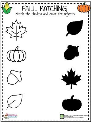 If you want to practice shadow matching with your students or kids here is the fall shadow matching worksheet for you. Its totally free to use for educational purposes. This fall shadow matching worksheet is in pdf format and downloadable. Kids will match the shadows and color them. October Preschool Printables, October Pre K Worksheets, All About Fall Preschool Activities, Thanks Giving Worksheets Preschool, Welcome To Fall Preschool, Worksheets For Daycare, Pre K Fall Worksheets Free, Fall Matching Worksheets For Preschool, Fall Ideas For Preschool