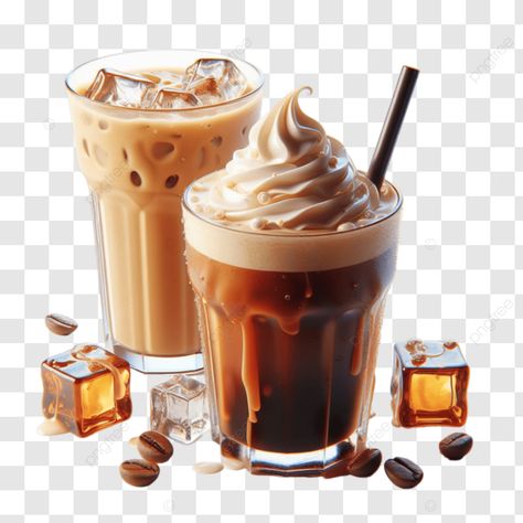 3d iced coffee glass Ice Png, Coffee Splash, Splash Png, Coffee Png, Transparent Image, Coffee Design, Coffee Latte, Food Photo, Iced Coffee