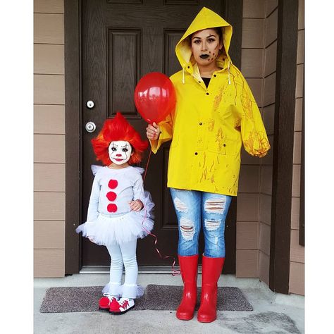 It, pennywise costume, Georgie costume, toddler pennywise, homemade costume, homemade pennywise costume Baby It Costume, Penny Wise Family Costume, Clown Homemade Costume, Toddler Saw Costume, Diy Georgie Costume It, Pennywise Family Costume, Georgie Pennywise Costume, Pennywise Child Costume, It Toddler Costume