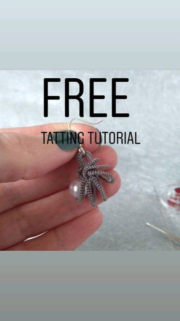 Needle Tatting Patterns Free Tutorials, Tatting Earrings, Tatting Tutorial, Tatting Jewelry, Make A Video, Needle Tatting, Lace Jewelry, Tatting Lace, Tatting Patterns