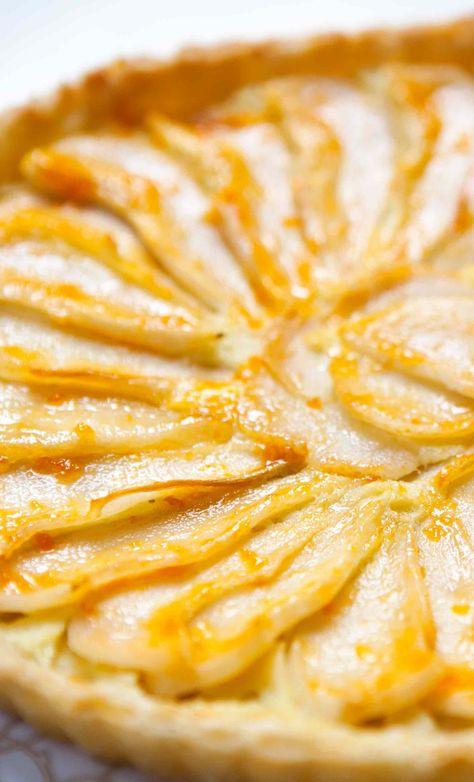 Pear Tart Recipe | SimplyRecipes.com French Puff Pastry, Pear Tarts, Pear Tart Recipe, Colonial Cooking, Pear Tarte Tatin, Pear And Almond Tart, Tarte Tartin, Butter Crust, Pear Tart