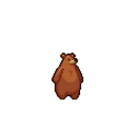 Pixel Animals, Bear Animation, Background Pixel, Pixel Gif, Bear Gif, Proposal Cover, Piskel Art, Pixel Art Background, Pixel Animation