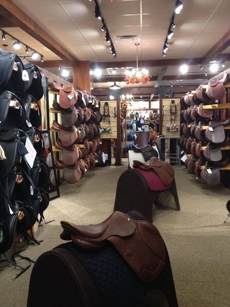 Equestrian: Tack store Horse Shop Interior, Tack Room Organization, Horse Tack Rooms, Equestrian Tack, Horse Room, Buy A Horse, Equestrian Shop, Feed Store, Dream Horse Barns