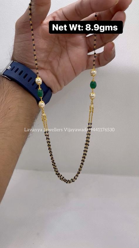 lavanyajewellers_slj on Instagram: Classy on Look 😍. Gold Black Beeds in Light Weight Net weight 8.9gms. We do customised orders for more info contact 9441176530. . . . . . .… Light Weight Black Beads Gold, Black Bead Necklace Simple, Big Stud Earrings, Mangalsutra Design, Black Beads Mangalsutra, Saree Jewellery, Black Beads Mangalsutra Design, Diamond Mangalsutra, Diamond Pendants Designs