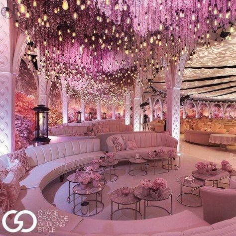 Luxury Wedding Decor, Wedding Hall, Salou, Wedding Stage, Wedding Themes, Pink Wedding, 인테리어 디자인, Future Wedding, Event Decor