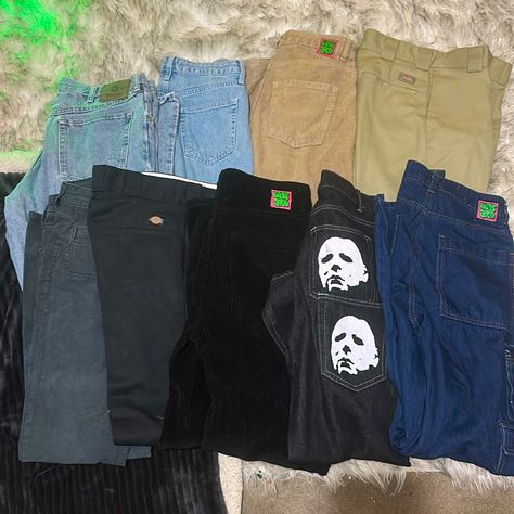 Pants In Newer Condition Rarely Worn Dm For The Price Drop On Light Wash Pants Drop To 10 And Dickies Drop To 10 Empyre Pants Outfits, Dickies Pants Outfits Women, Zumiez Pants, Dickie Pants, Empyre Pants, Empyre Jeans, Skater Pants, Estilo Cholo, Chicana Style