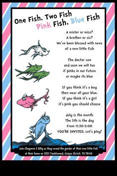 Dr. Suess Gender Reveal Party Invitation.   Email RennaBockholt@gmail.com for orders or for any of your custom invitation needs! Football Gender Reveal Invitations, Football Gender Reveal, Gender Reveal Box, Gender Reveal Party Games, Pregnancy Gender Reveal, Bow Gender Reveal, Gender Reveal Party Theme, Gender Reveal Themes, Gender Reveal Party Invitations