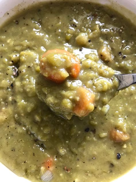 Recipe For Pea Soup, Canning Peas, Canning Tomato Soup, Pressure Canner Recipes, Split Pea And Ham Soup, Pressure Canning Recipes, Split Pea Soup Recipe, Weck Jars, Pea And Ham Soup